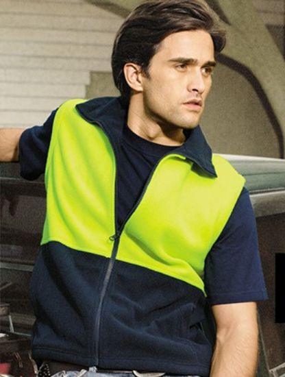 Picture of Unisex Adults Hi-Vis Polar Fleece Vest