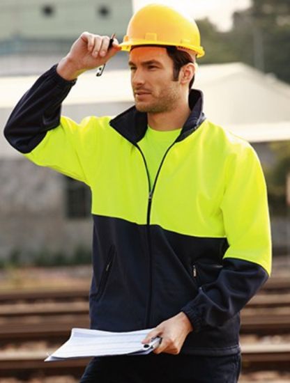Picture of Unisex Adults Hi-Vis Full Zip Fleece