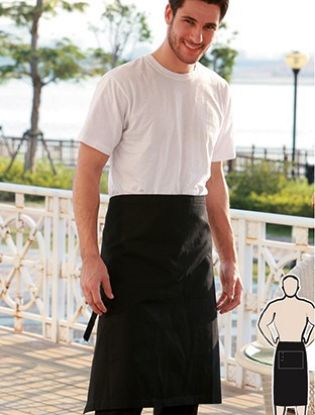 Picture of Cotton Drill Three Quarter Apron-With Pocket