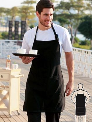 Picture of Cotton Drill Full Bib Apron - With Pocket