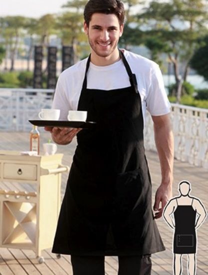 Picture of Polyester Drill Full Bib Apron - No Pocket