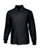 Picture of Plain Colour Poly Face Cotton Backing Long Sleeve Polo