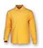 Picture of Plain Colour Poly Face Cotton Backing Long Sleeve Polo