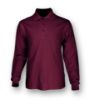 Picture of Plain Colour Poly Face Cotton Backing Long Sleeve Polo