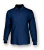 Picture of Plain Colour Poly Face Cotton Backing Long Sleeve Polo