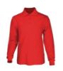 Picture of Plain Colour Poly Face Cotton Backing Long Sleeve Polo