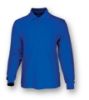 Picture of Plain Colour Poly Face Cotton Backing Long Sleeve Polo